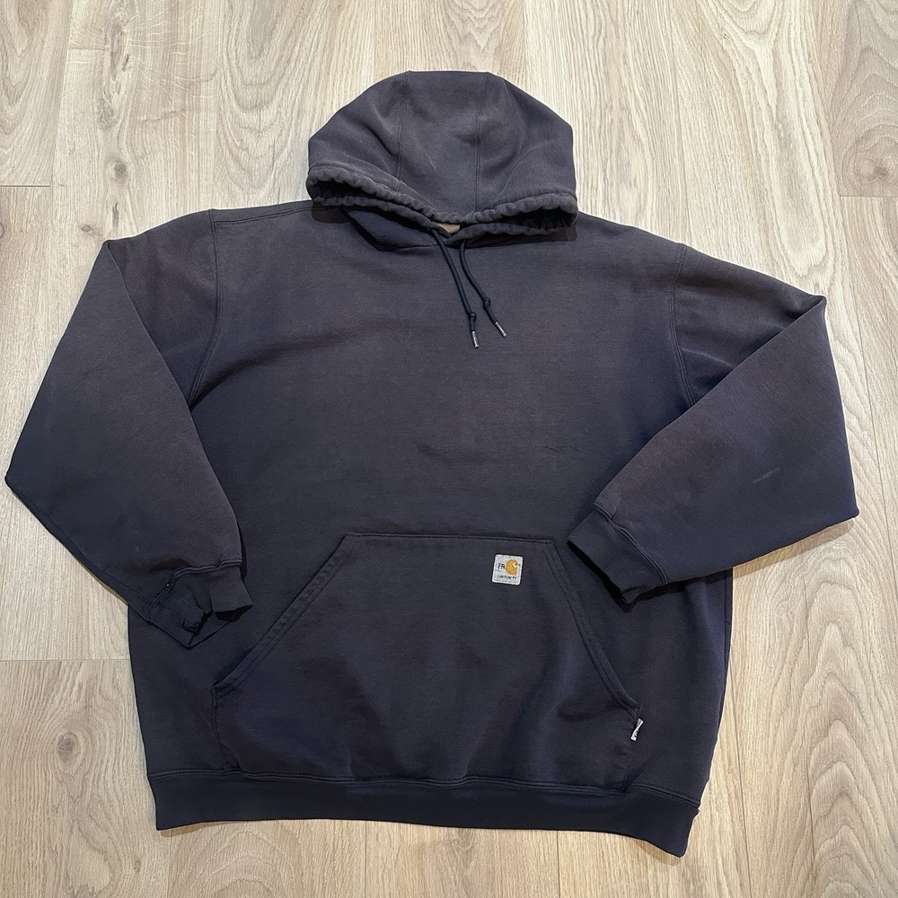 Carhartt FR Hoodie Sweatshirt Large Flame Resistant Black HRC3 WORKWEAR
